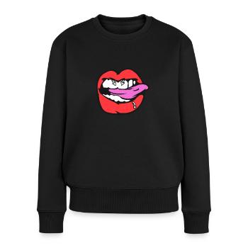 nipple piercing - Women's Premium Organic Jumper - black - Front - Julia (174cm)
