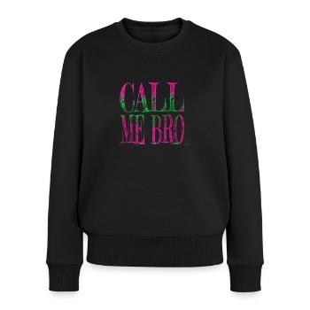 Adoptive BTC Birthday Best Bitcoin Lover - Women's Premium Organic Jumper - black - Front - Julia (174cm)