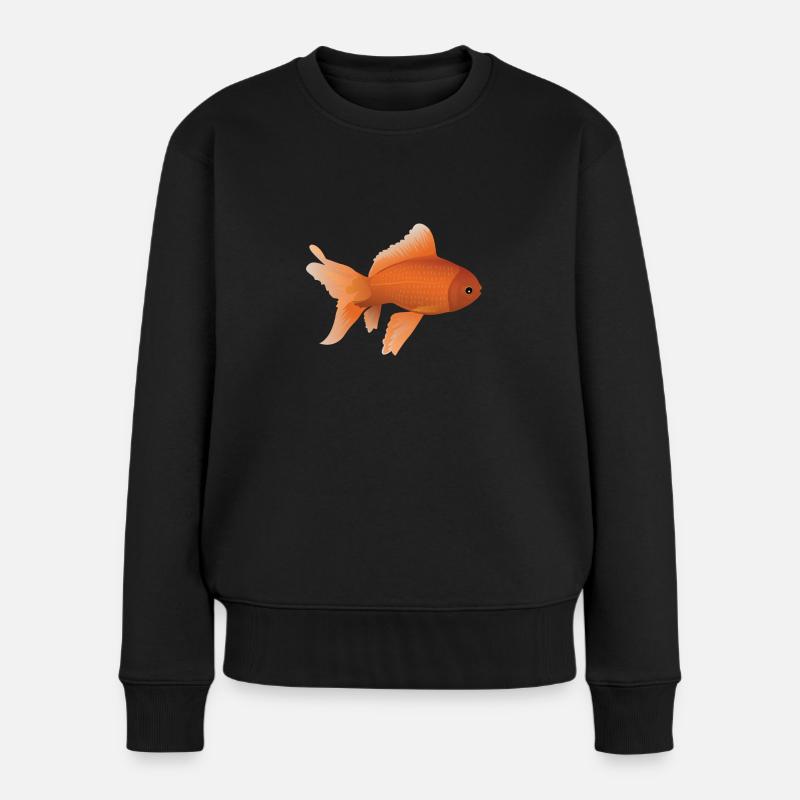 Poisson Rouge - Pull Premium bio Femme - noir