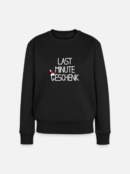 Last Minute Geschenk - Frauen Premium Bio Pullover - Schwarz