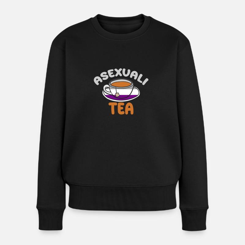 AsexuStyle : Thé asexué - Pull Premium bio Femme - noir