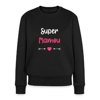 Super mamou - Pull Premium bio Femme - noir - Devant - Julia (174cm)