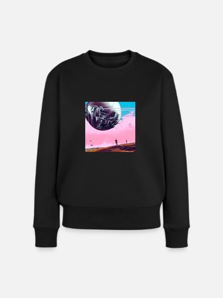 Interstellar Fashion - Frauen Premium Bio Pullover - Schwarz