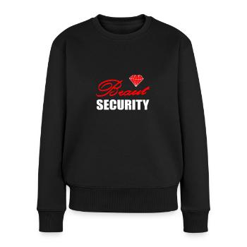 JGA - Frauen Premium Bio Pullover - Schwarz - Vorne - Julia (174cm)