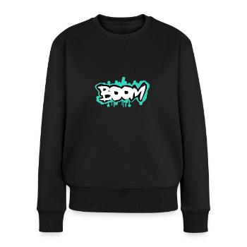 Boom Grafitti Style - Women's Premium Organic Jumper - black - Front - Julia (174cm)