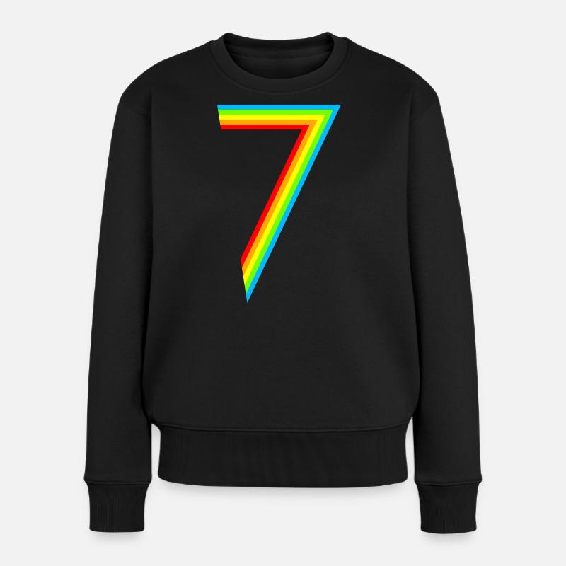 Schon 7 Jahre! - Frauen Premium Bio Pullover - Schwarz