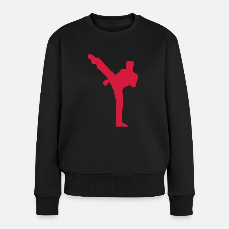franzoesisch boxen savate 75 - Pull Premium bio Femme - noir