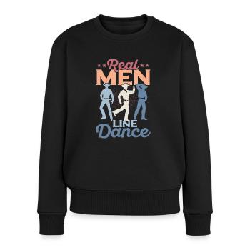 Real Men Line Dance Western Country Music - Pull Premium bio Femme - noir - Devant - Julia (174cm)