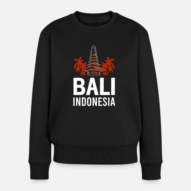 Bali - Frauen Premium Bio Pullover - Schwarz