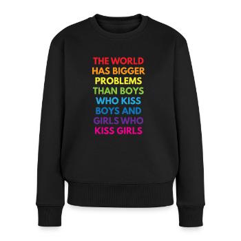 LGBTQ+ - Pull Premium bio Femme - noir - Devant - Julia (174cm)