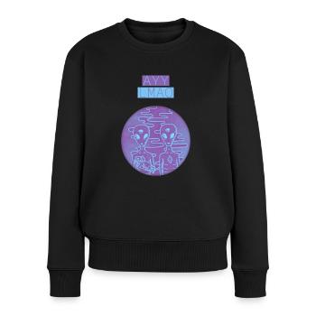 Ayy Lmao - Frauen Premium Bio Pullover - Schwarz - Vorne - Julia (174cm)