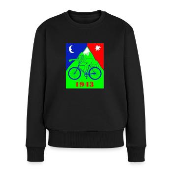 Lsd Trip Acid Droge Drogen Halluzinogen Geschenk - Frauen Premium Bio Pullover - Schwarz - Vorne - Julia (174cm)
