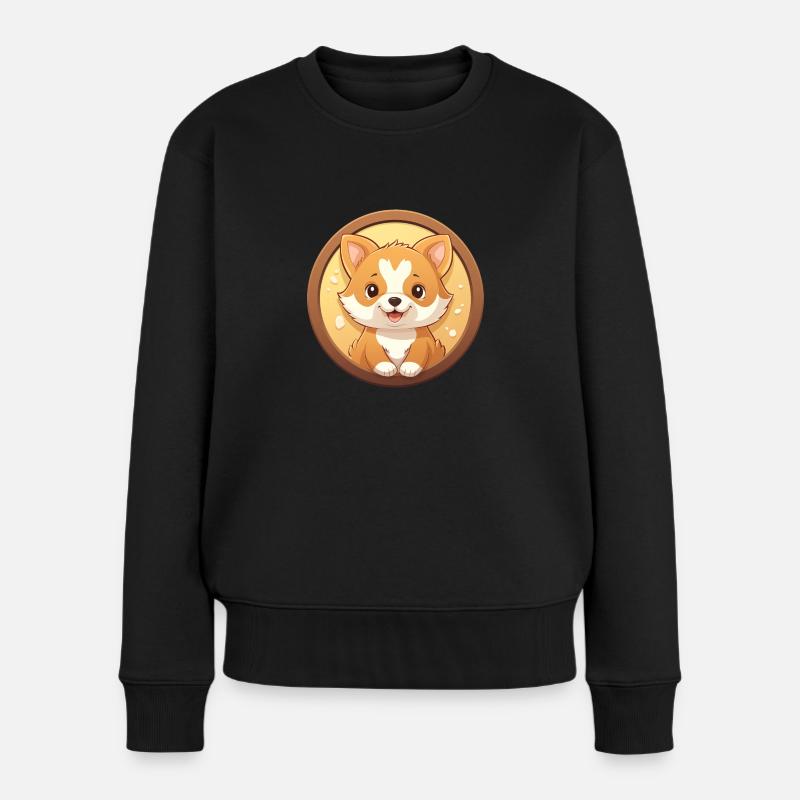 Chien - Pull Premium bio Femme - noir