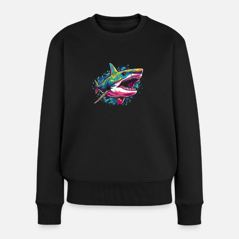 Hai - Frauen Premium Bio Pullover - Schwarz
