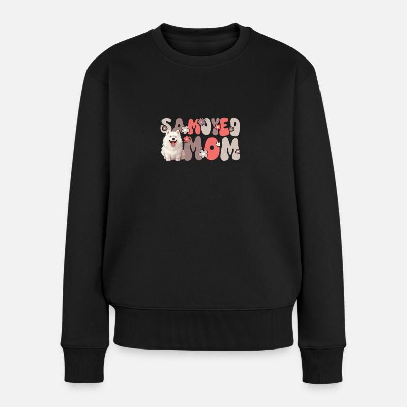 Samoyède Groovy Samoyède Maman - Pull Premium bio Femme - noir