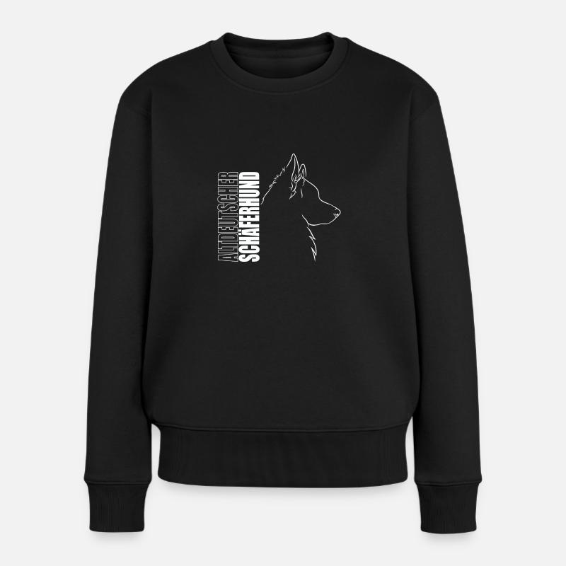 Altdeutscher Schäferhund Profil Hunde Wilsigns - Frauen Premium Bio Pullover - Schwarz