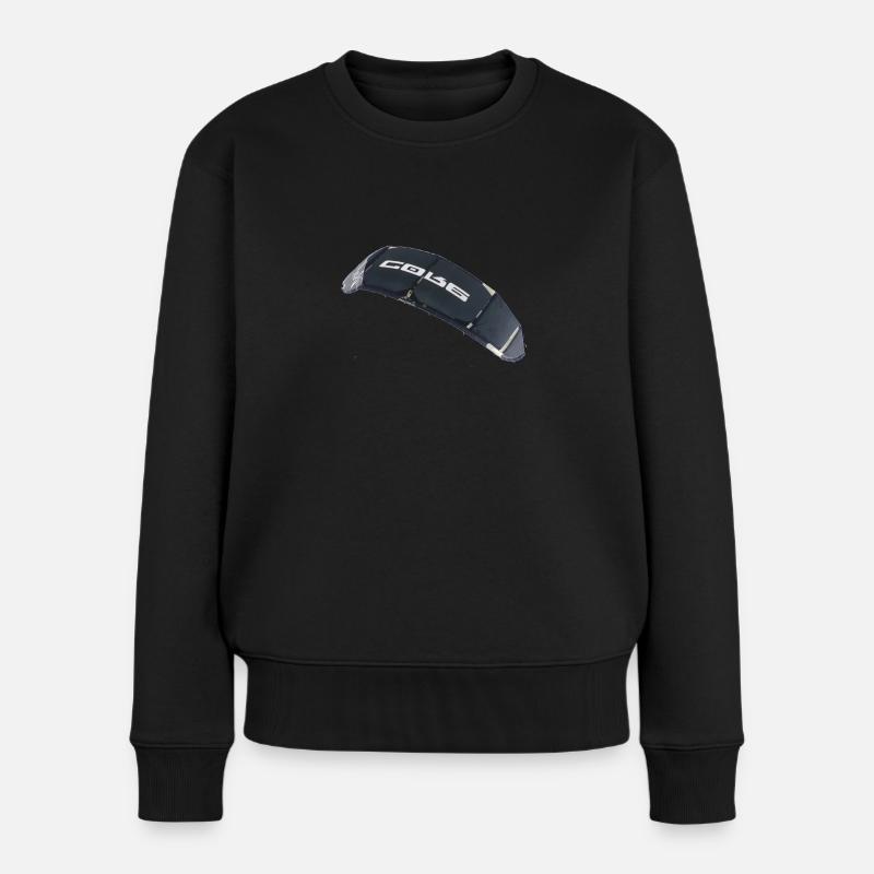 kite Kitesurfen co3 - Frauen Premium Bio Pullover - Schwarz