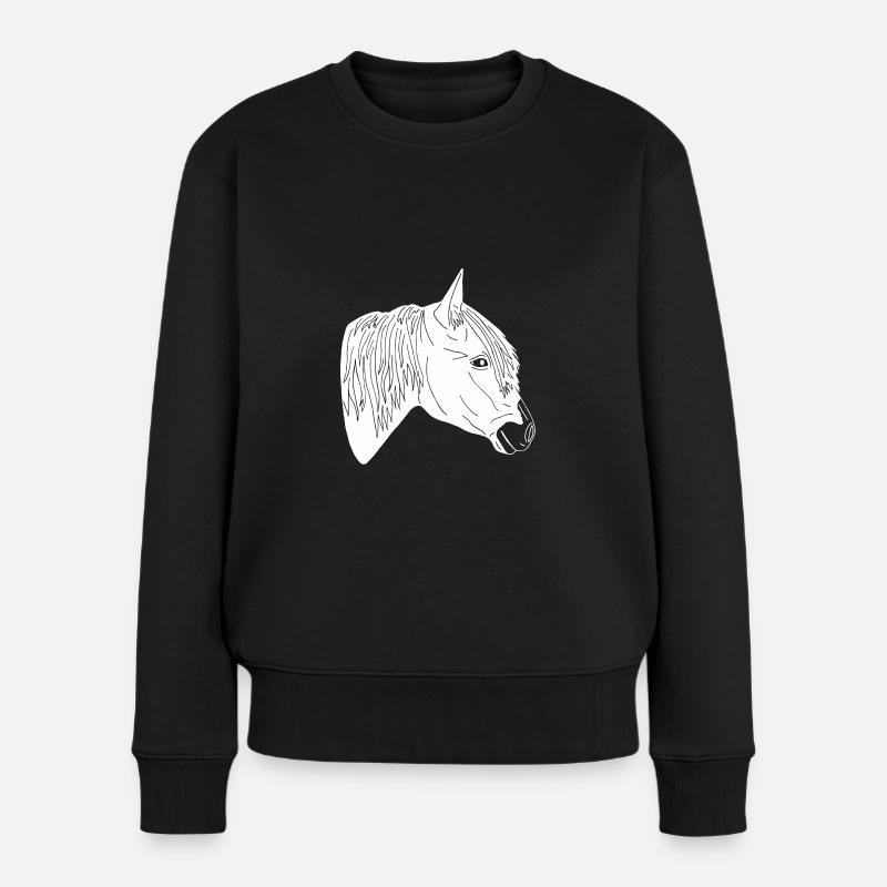 Irish Tinker - Frauen Premium Bio Pullover - Schwarz