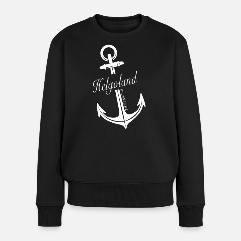 Helgoland - Frauen Premium Bio Pullover - Schwarz