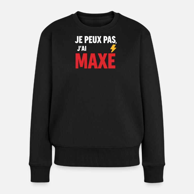 Ich kann nicht, ich habe geheiratet - Frauen Premium Bio Pullover - Schwarz
