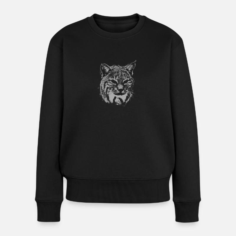 Luchs-Teufel - Frauen Premium Bio Pullover - Schwarz