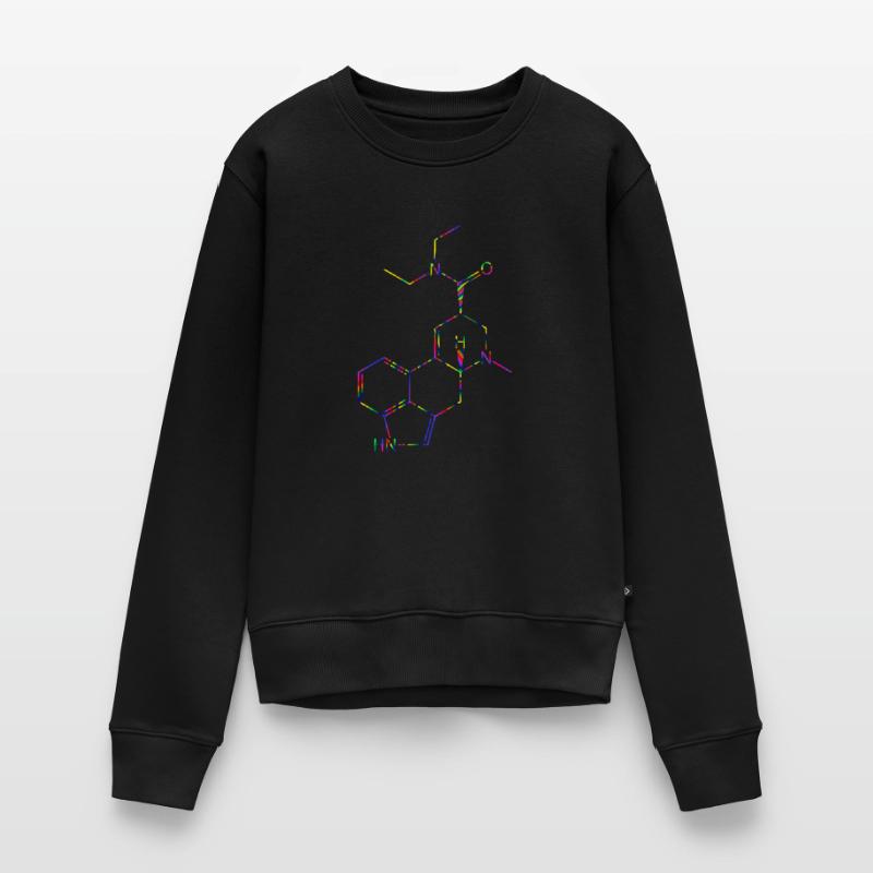 LSD Molécule d’acide lysergique diéthylamide Formule structurelle Pull Premium bio Femme