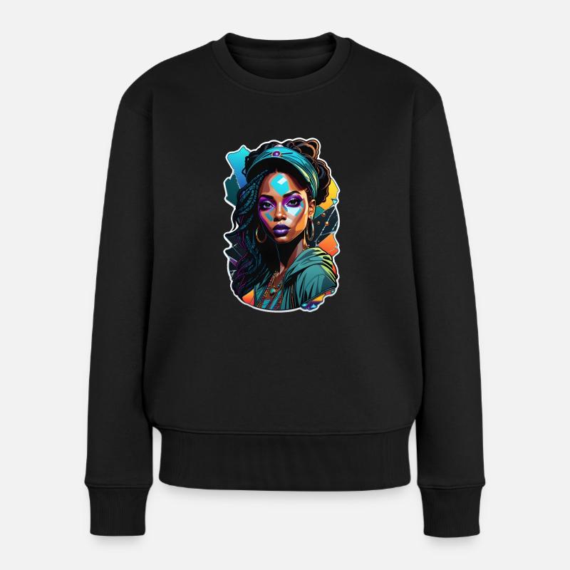femme afro - beauté - Pull Premium bio Femme - noir