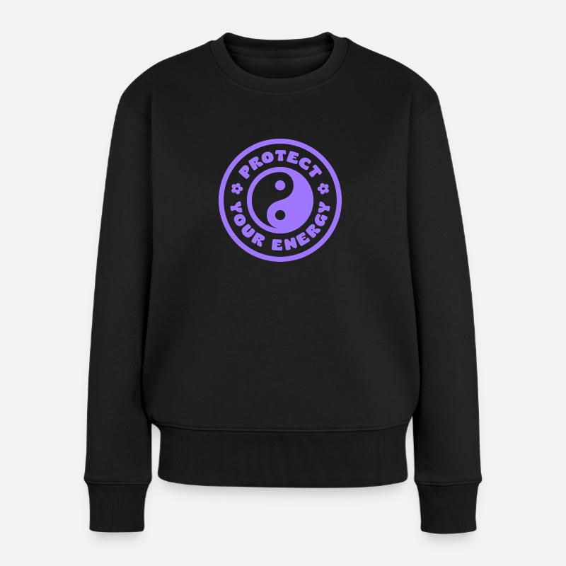 Protect Your Energy - Women's Premium Organic Jumper - black