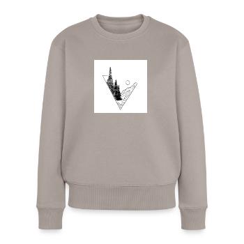 Nature - Pull Premium bio Femme - taupe - Devant - Julia (174cm)