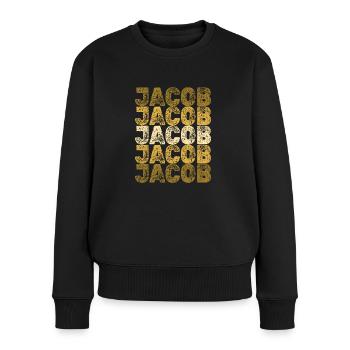 Wurzeln Jacob - Frauen Premium Bio Pullover - Schwarz - Vorne - Julia (174cm)