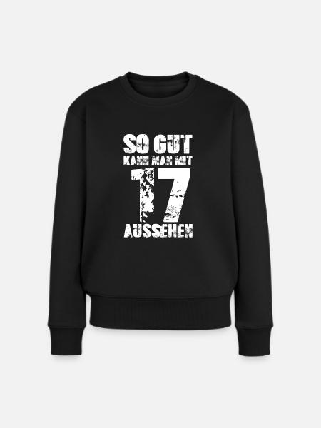 17. Geburtstag - Frauen Premium Bio Pullover - Schwarz