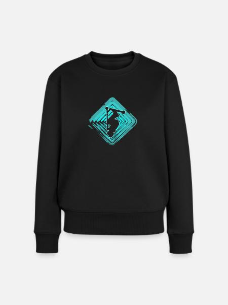 stunt scooter trick scooter - Frauen Premium Bio Pullover - Schwarz