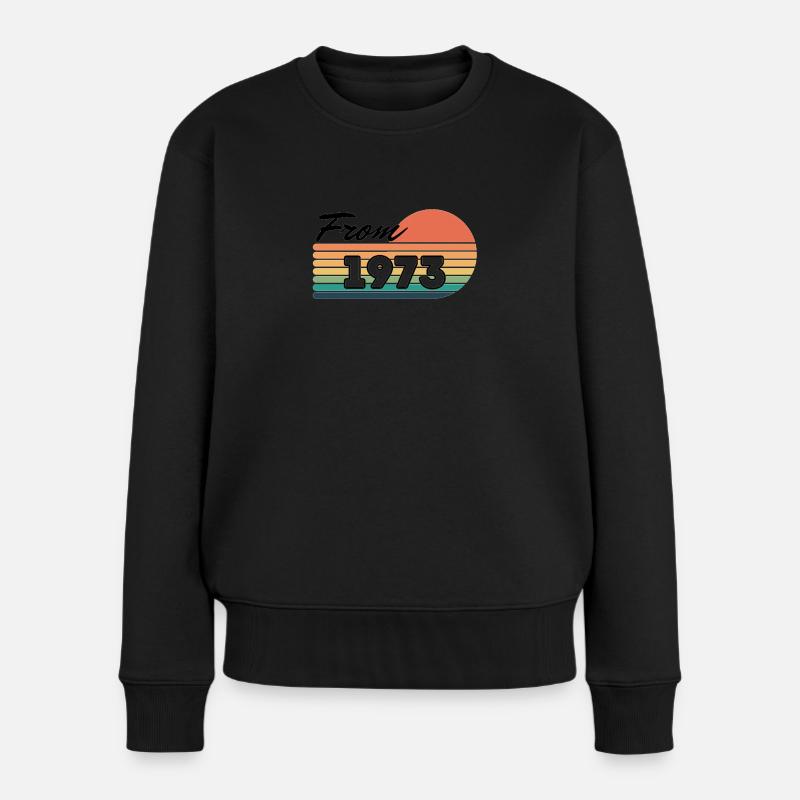 Ab 1973 - Frauen Premium Bio Pullover - Schwarz