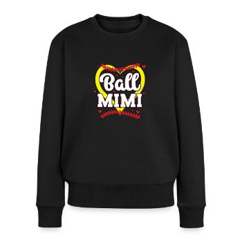 Ball Mimi Softball Baseball Mimi Grandma - Women's Premium Organic Jumper - black - Front - Julia (174cm)