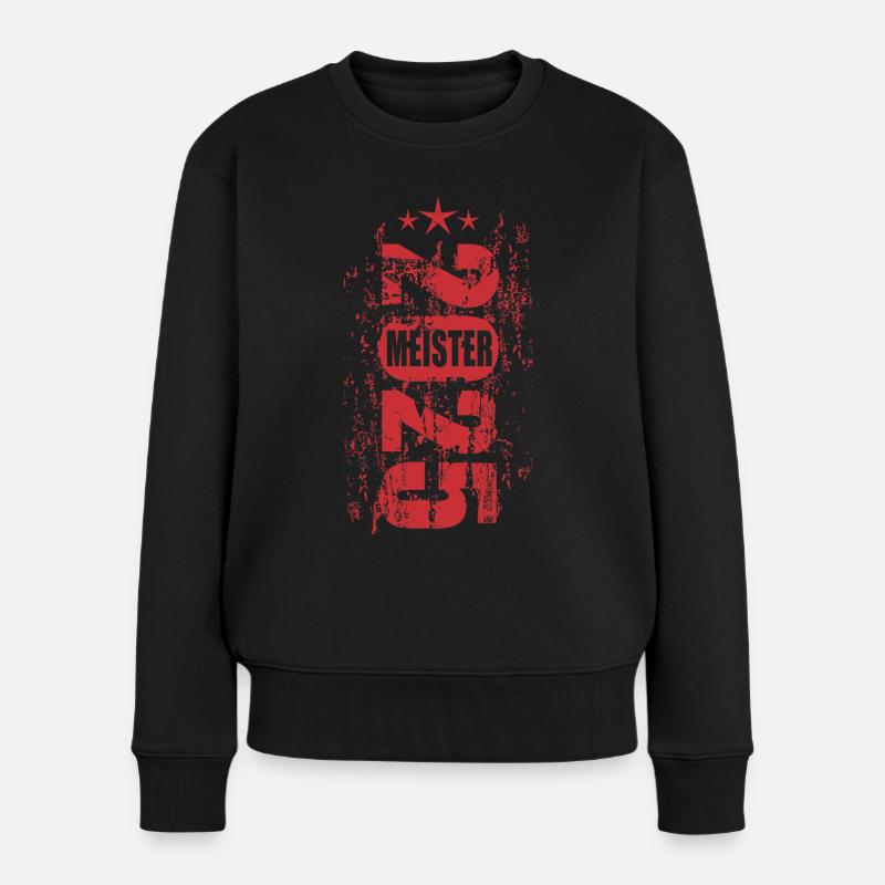 Meister 2025 - Frauen Premium Bio Pullover - Schwarz