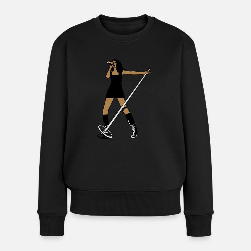 saengerin - Pull Premium bio Femme - noir