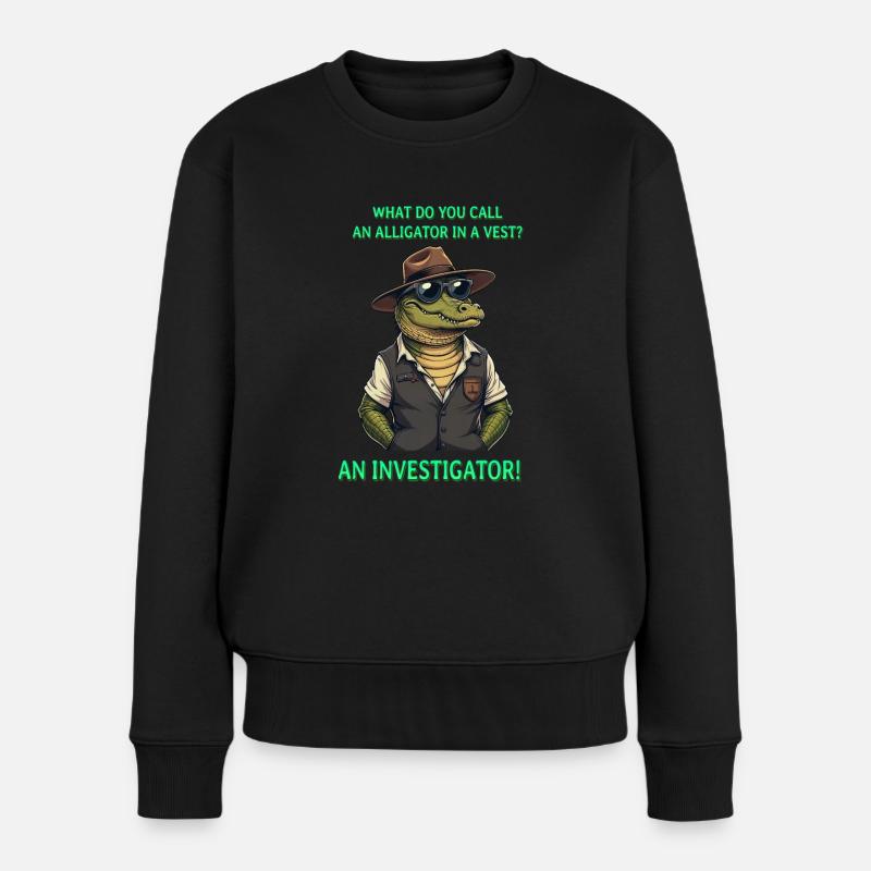 Un enquêteur - Pull Premium bio Femme - noir