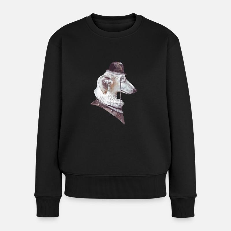 Gentleman Dog (Design 4) - Pull Premium bio Femme - noir