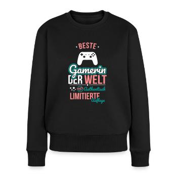 Best Gamer in the World - 100% Authentic - Women's Premium Organic Jumper - black - Front - Julia (174cm)