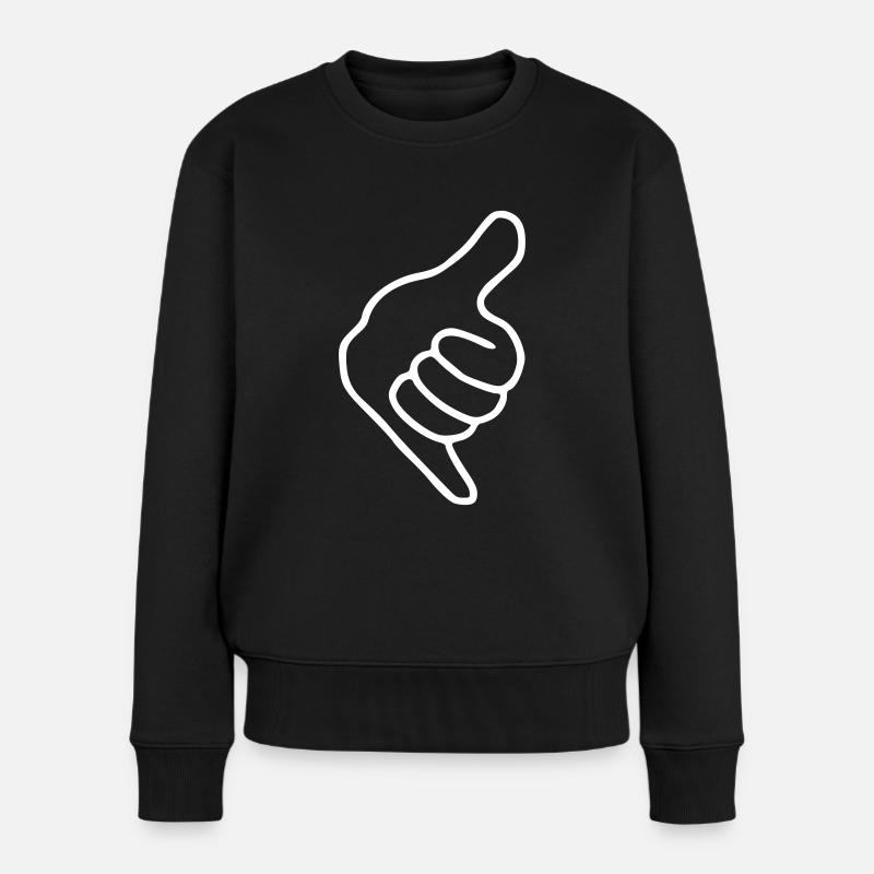 Emoji Cool Croquis blanc - Pull Premium bio Femme - noir