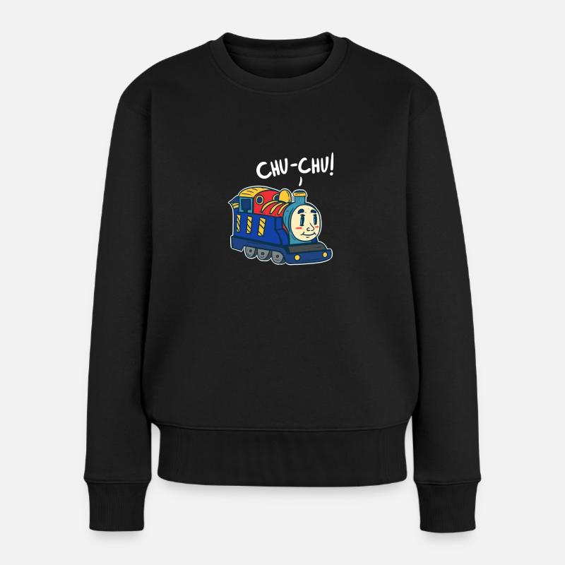 Train - Pull Premium bio Femme - noir