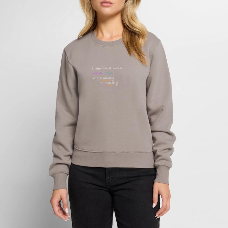 Programmcode Algorithmus des Erfolgs IT Entwickler Frauen Premium Bio Pullover