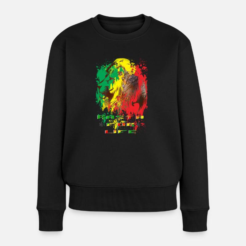 rasta for life - Pull Premium bio Femme - noir
