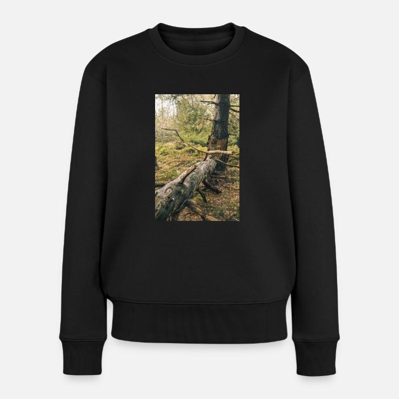 Sommerwald - Frauen Premium Bio Pullover - Schwarz