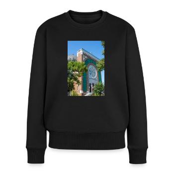 Kirche St. Michael und St. Anthony Montréal - Frauen Premium Bio Pullover - Schwarz - Vorne - Julia (174cm)