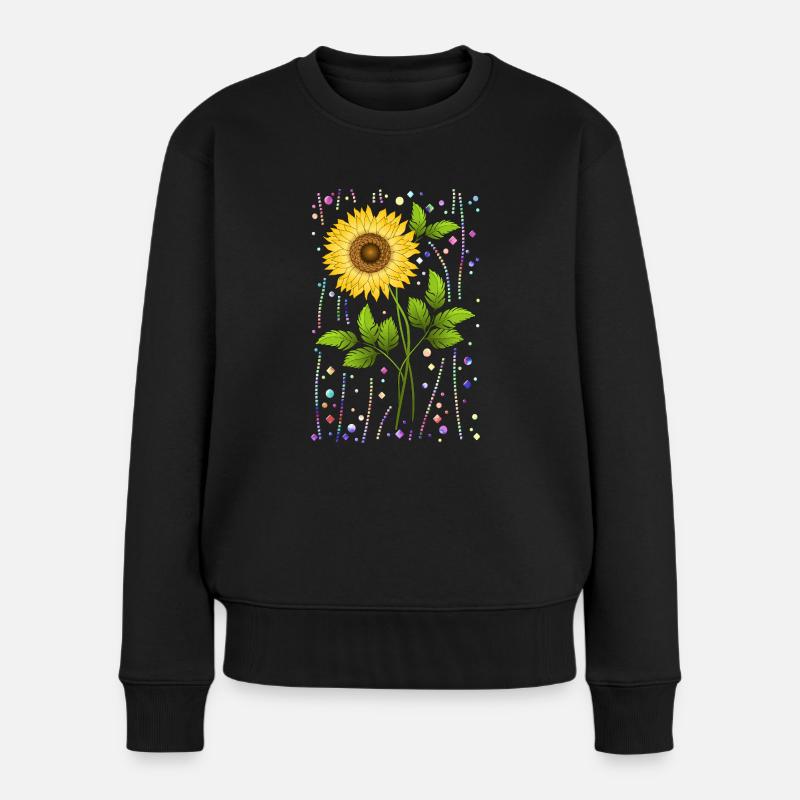 Fleur - Pull Premium bio Femme - noir