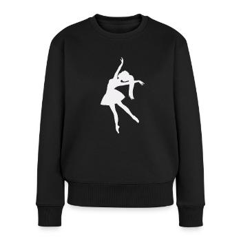 Ballerina - Frauen Premium Bio Pullover - Schwarz - Vorne - Julia (174cm)
