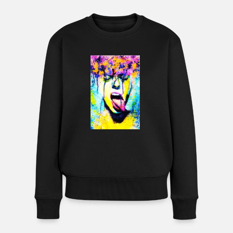 Bääää - Frauen Premium Bio Pullover - Schwarz