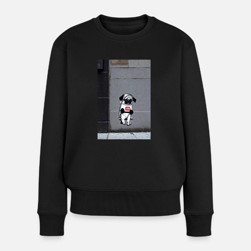 Carlin Style Bansky - Pull Premium bio Femme - noir