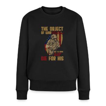 Chars militaires Armes - Pull Premium bio Femme - noir - Devant - Julia (174cm)
